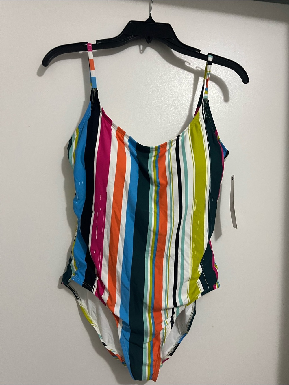 Brand New With tags Colorful Vertical Stripe One-Piece Swimsuit